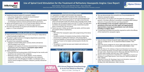 Preview of CASE REPORT: USE OF SPINAL CORD STIMULATION FOR THE TREATMENT OF REFRACTORY VASOSPASTIC ANGINA