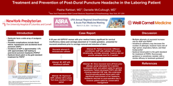 Thumbnail for TREATMENT AND PREVENTION OF POST-DURAL PUNCTURE HEADACHE IN THE LABORING PATIENT