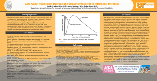 Preview of POSTOPERATIVE OPIOID-INDUCED RESPIRATORY DEPRESSION FOLLOWING PREOPERATIVE INTRATHECAL MORPHINE
