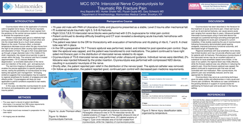 Preview of INTERCOSTAL NERVE CRYONEUROLYSIS FOR TRAUMATIC RIB FRACTURE PAIN