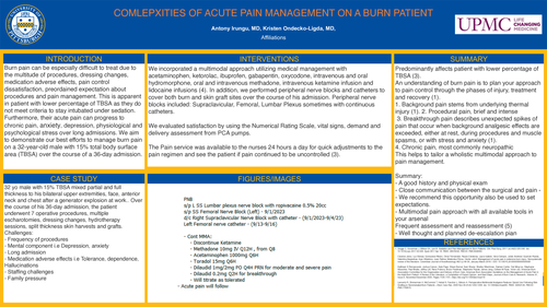 Preview of COMPLEXITIES OF ACUTE PAIN MANAGEMENT ON A BURN PATIENT