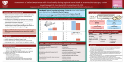 Thumbnail for ASSESSMENT OF PATIENT EXPERIENCE WITH VIRTUAL REALITY FOR ANXIOLYSIS DURING REGIONAL NERVE BLOCK AT AN AMBULATORY SURGERY CENTER