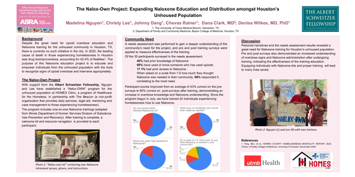 Preview of THE NALOX-OWN PROJECT: EXPANDING NALOXONE EDUCATION AND DISTRIBUTION AMONGST HOUSTON’S UNHOUSED POPULATION