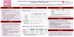 Thumbnail for QUADRATUS LUMBORUM VERSUS TRANSVERSUS ABDOMINIS PLANE NERVE BLOCKS FOR PEDIATRIC RENAL TRANSPLANTATION: A RETROSPECTIVE STUDY
