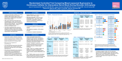 Thumbnail for RANDOMIZED CONTROLLED TRIAL COMPARING MIXED LIPOSOMAL BUPIVACAINE TO CATHETER FOR INTERSCALENE BLOCK DURING SHOULDER ARTHROPLASTY