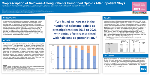 Preview of CO-PRESCRIPTION OF NALOXONE AMONG PATIENTS PRESCRIBED OPIOIDS AFTER INPATIENT STAYS