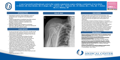 Preview of A CASE OF SUCCESSFUL MULTIMODAL PAIN CONTROL AFTER COMPLEX SCAPULECTOMY SURGERY UTILIZING A COMBINATION OF NERVE BLOCKS