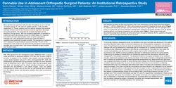Thumbnail for CANNABIS USE IN ADOLESCENT ORTHOPEDIC SURGICAL PATIENTS: AN INSTITUTIONAL RETROSPECTIVE STUDY