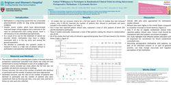 Thumbnail for PATIENT WILLINGNESS TO PARTICIPATE IN RANDOMIZED CLINICAL TRIALS INVOLVING INTRAVENOUS PERIOPERATIVE METHADONE:A SYSTEMATIC REVIEW