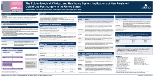 Preview of THE EPIDEMIOLOGICAL, CLINICAL, AND HEALTHCARE SYSTEM IMPLICATIONS OF NEW PERSISTENT OPIOID USE POST-SURGERY IN THE UNITED STATES