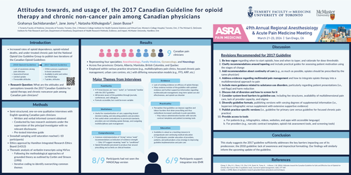 Preview of ATTITUDES TOWARDS AND USAGE OF THE 2017 CANADIAN GUIDELINE FOR OPIOID THERAPY AND CHRONIC NONCANCER PAIN AMONG CANADIAN PHYSICIANS