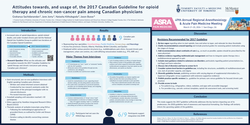 Thumbnail for ATTITUDES TOWARDS AND USAGE OF THE 2017 CANADIAN GUIDELINE FOR OPIOID THERAPY AND CHRONIC NONCANCER PAIN AMONG CANADIAN PHYSICIANS