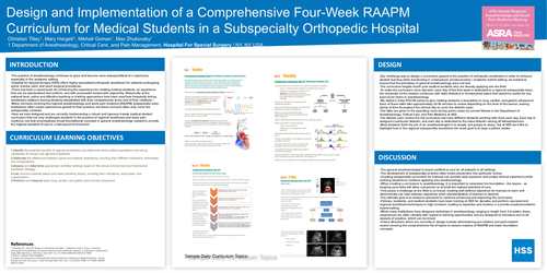 Preview of DESIGN AND IMPLEMENTATION OF A COMPREHENSIVE FOUR-WEEK RAAPM CURRICULUM FOR MEDICAL STUDENTS IN A SUBSPECIALTY ORTHOPEDIC HOSPITAL