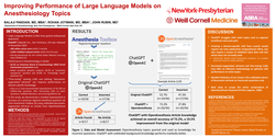 Thumbnail for IMPROVING PERFORMANCE OF LARGE LANGUAGE MODELS ON ANESTHESIOLOGY TOPICS: THE NEED FOR REGIONAL ANESTHESIA AND PAIN-SPECIFIC MODELS