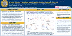 Thumbnail for ULTRASOUND-GUIDED PERCUTANEOUS CRYONEUROLYSIS OF INTERCOSTAL NERVES FOLLOWING TRAUMATIC RIB FRACTURE:  AN INTERIM ANALYSIS