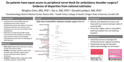 Thumbnail for DO PATIENTS HAVE EQUAL ACCESS TO PERIPHERAL NERVE BLOCK FOR AMBULATORY SHOULDER SURGERY? EVIDENCE FROM NATIONAL ESTIMATES