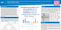 Thumbnail for DO NERVE BLOCKS IMPACT THE TIMING OF FASCIOTOMY FOLLOWING SURGICAL REPAIR OF LOWER LEG FRACTURE; A NATIONAL DATABASE ANALYSIS