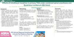 Thumbnail for EFFECTS OF INTRATHECAL MORPHINE IN PRIMARY THA UNDER SPINAL ANESTHESIA WITH AND WITHOUT QL BLOCK FOR POST-OP ANALGESIA