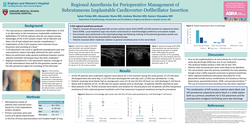 Thumbnail for REGIONAL ANESTHESIA FOR PERIOPERATIVE MANAGEMENT OF SUBCUTANEOUS IMPLANTABLE CARDIOVERTER-DEFIBRILLATOR INSERTION