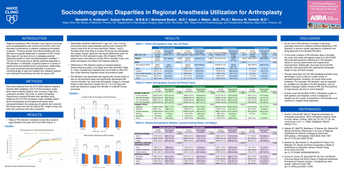 Preview of SOCIODEMOGRAPHIC DISPARITIES IN REGIONAL ANESTHESIA UTILIZATION FOR ARTHROPLASTY