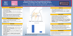 Thumbnail for SHOULD WE BLOCK THE INTERCOSTOBRACHIAL NERVE: INCIDENCE OF AXILLARY PAIN AFTER SHOULDER SURGERY