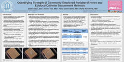 Thumbnail for QUANTIFYING STRENGTH OF COMMONLY EMPLOYED PERIPHERAL NERVE AND EPIDURAL CATHETER SECUREMENT METHODS