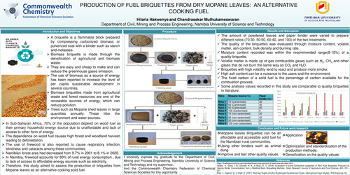 Preview of Production of briquettes from dry Mopane leaves an alternative cooking solid fuel