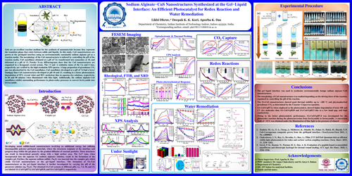 Preview of Sodium alginate-CuS nanostructures synthesised at the gel-liquid interface: an efficient photocatalyst for redox reaction and water remediation