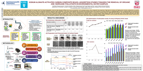Preview of Sodium alginate-activated carbon composite beads: adsorption studies towards the removal of organic and inorganic pollutants in environmental water samples