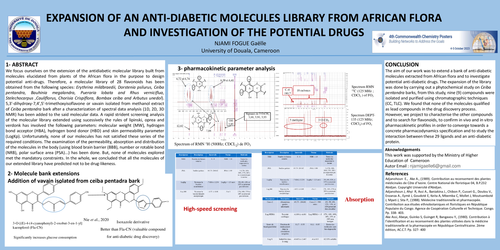 Preview of Expansion of an anti-diabetic molecules library from African flora and investigation of the potential drugs