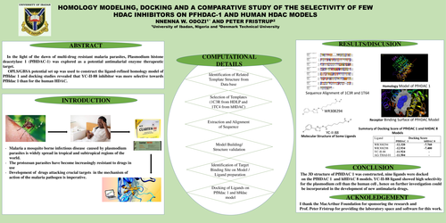 Preview of Homology Modeling, Docking, and a Comparative Study of the Selectivity of a Few Hdac Inhibitors on PfHdac-1 and hHdac Models.