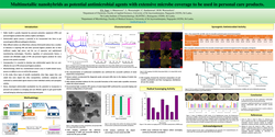 Thumbnail for Multimetallic nanohybrids as potential antimicrobial agents with extensive microbe coverage to be used in personal care products.