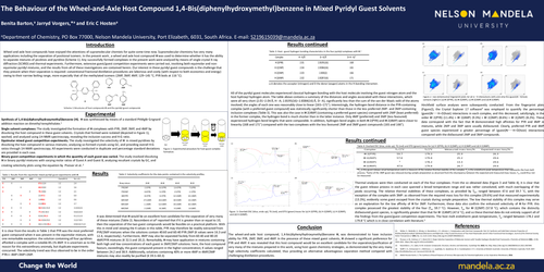 Preview of The Behaviour of the Wheel-and-Axle Host Compound 1,4-Bis(diphenylhydroxymethyl)benzene in Mixed Pyridyl Guest Solvents