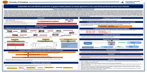 Preview of Sustainable and cost-effective production of gypsum-based plasters for dental applications from used dental products and from local mineral extraction