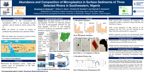 Preview of Abundance and Composition of Microplastics in Surface Sediments of three selected Rivers in South-Western, Nigeria