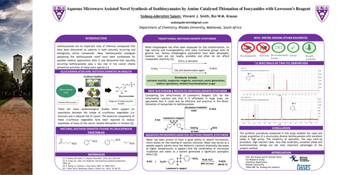 Preview of Aqueous Microwave Assisted Novel Synthesis of Isothiocyanates by Amine Catalysed Thionation of Isocyanides with Lawesson’s Reagent