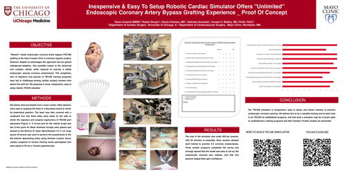 Preview of Inexpensive & Easy To Setup Robotic Cardiac Simulator Offers “Unlimited” Endoscopic Coronary Artery Bypass Grafting Experience Proof Of Concept