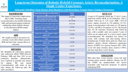 Thumbnail for Long-term Outcomes Of Robotic Hybrid Coronary Artery Revascularization. A Single Center Experience.