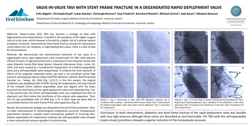 Preview of Valve-in-valve Tavi With Stent Frame Fracture In A Degenerated Rapid Deployment Valve