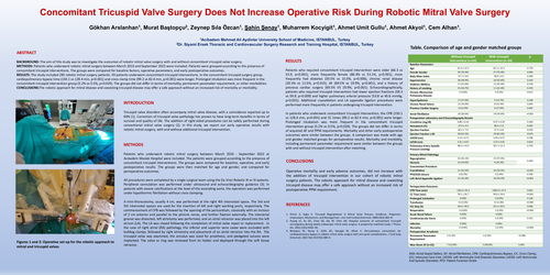Preview of Concomitant Tricuspid Valve Surgery Does Not Increase Operative Risk During Robotic Mitral Valve Surgery