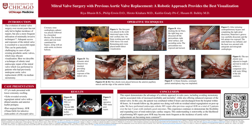 Preview of Mitral Valve Surgery With Previous Aortic Valve Replacement: A Robotic Approach Provides The Best Visualization