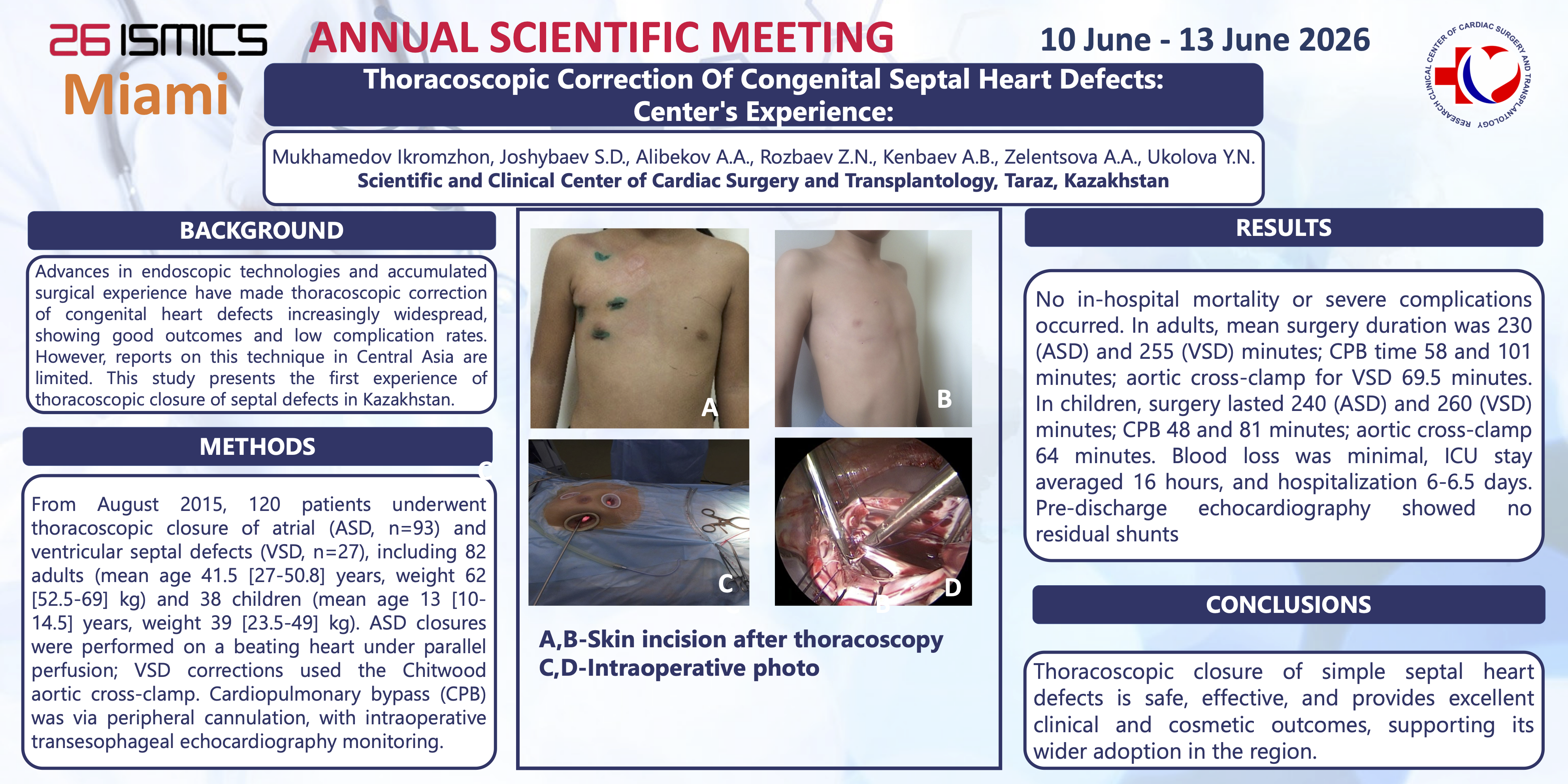 Thumbnail for Thoracoscopic Correction Of Congenital Septal Heart Defects: Center's Experience