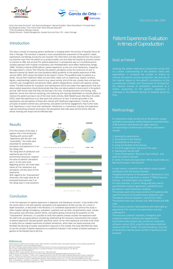 Thumbnail for PATIENT EXPERIENCE EVALUATION IN TIMES OF COPRODUCTION - HOSPITAL GARCIA DE ORTA, PORTUGAL