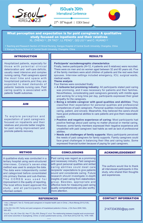 Preview of WHAT PERCEPTION AND EXPECTATION IS FOR PAID CAREGIVERS: A QUALITATIVE STUDY FOCUSED ON INPATIENTS AND THEIR RELATIVES