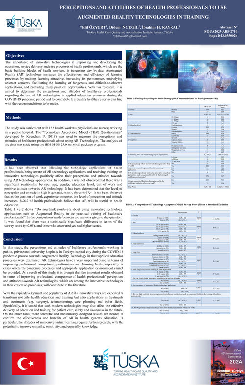 Preview of PERCEPTIONS AND ATTITUDES OF HEALTH PROFESSIONALS TO USE AUGMENTED REALITY TECHNOLOGIES IN TRAINING