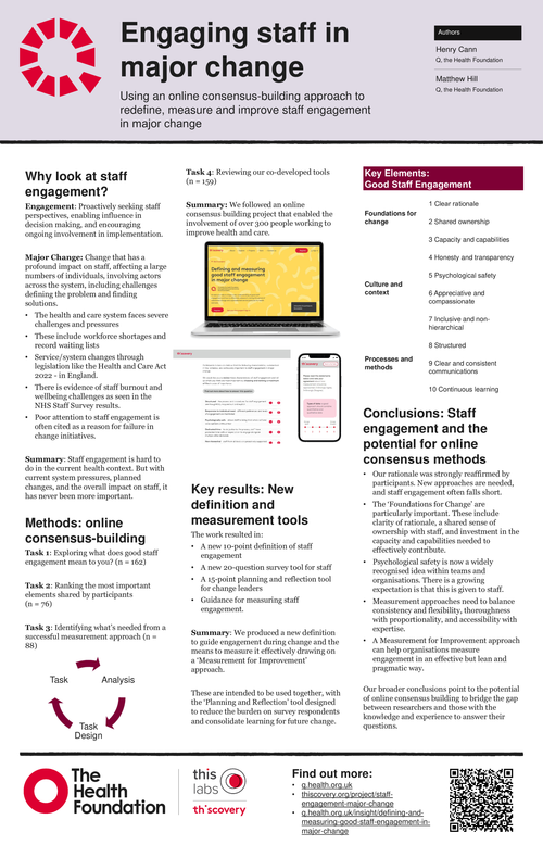 Preview of USING AN ONLINE CONSENSUS-BUILDING APPROACH TO REDEFINE, MEASURE AND IMPROVE STAFF ENGAGEMENT IN MAJOR CHANGE