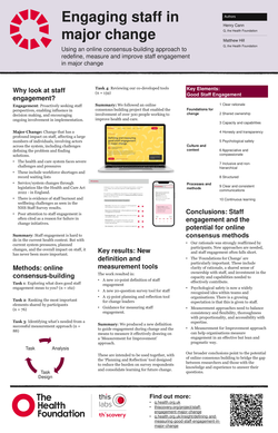 Preview of USING AN ONLINE CONSENSUS-BUILDING APPROACH TO REDEFINE, MEASURE AND IMPROVE STAFF ENGAGEMENT IN MAJOR CHANGE