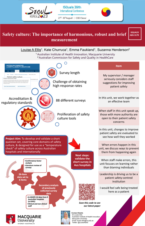 Preview of SAFETY CULTURE: THE IMPORTANCE OF HARMONIOUS, ROBUST AND BRIEF MEASUREMENT