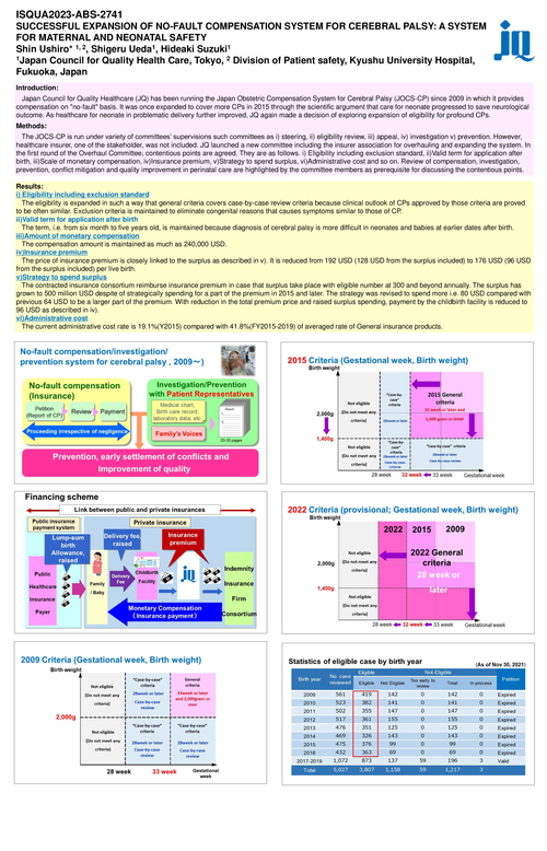 Preview of SUCCESSFUL EXPANSION OF NO-FAULT COMPENSATION SYSTEM FOR CEREBRAL PALSY: A SYSTEM FOR
MATERNAL AND NEONATAL SAFETY