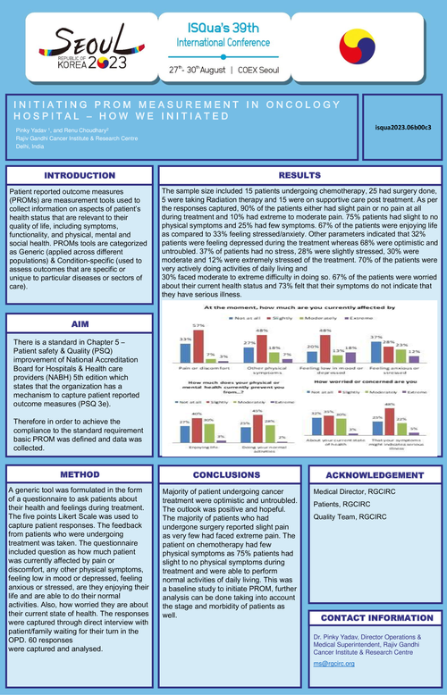 Preview of INITIATING PROM MEASUREMENT IN ONCOLOGY HOSPITAL – HOW WE INITIATED